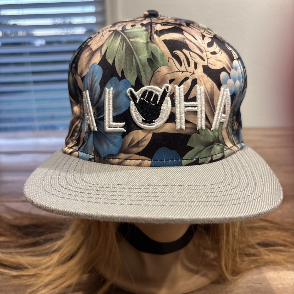 Cayler and Sons Snap Back Hat Shaka Hawaiian Print Streetwear